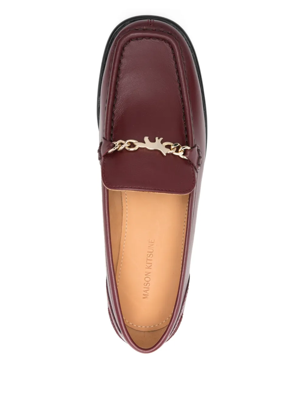 Maison Kitsuné Profile Fox loafers Rood