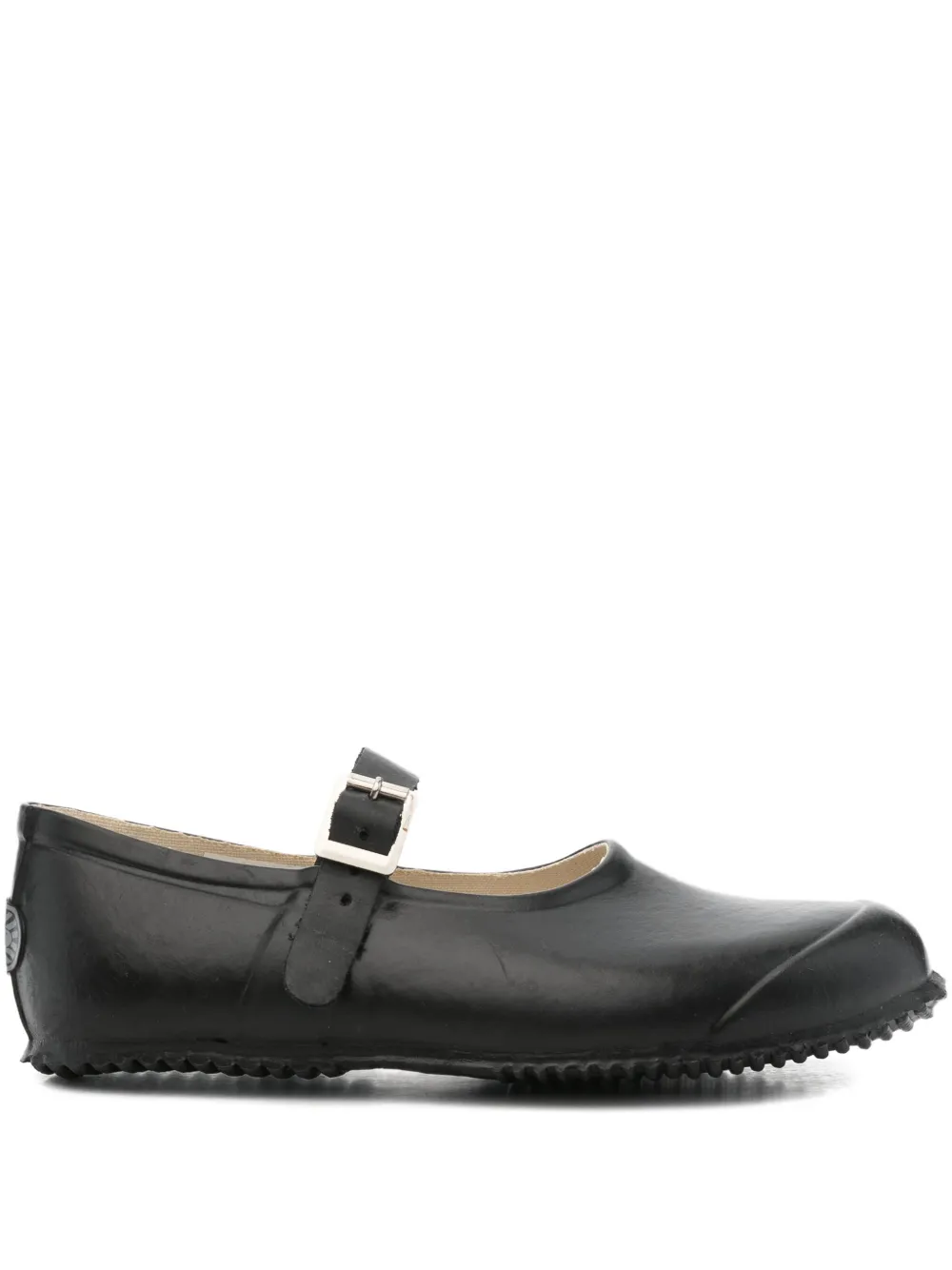 Superga Leather Ballet Flats In Black
