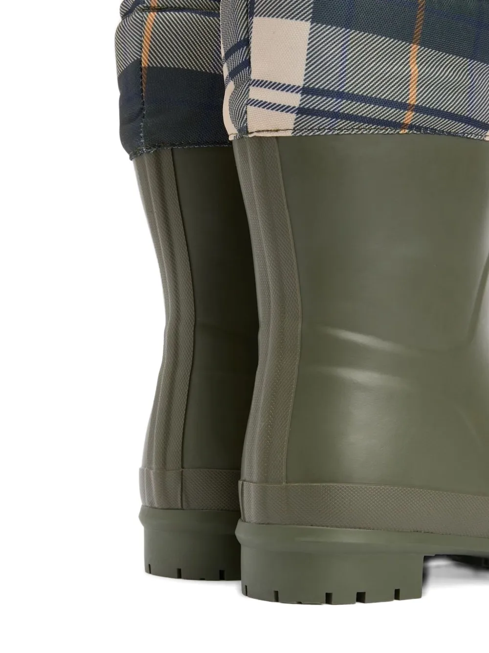 Barbour tartan drawstring boots Groen