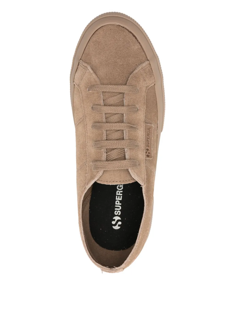 Superga Suede Lace-up Sneakers In Neutral