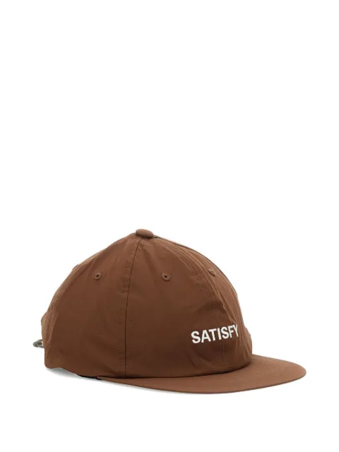 Satisfy logo-lettering baseball cap