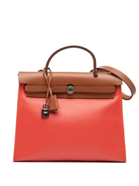 Hermès Pre-Owned 2019 Toile Herbag Zip 31 satchel