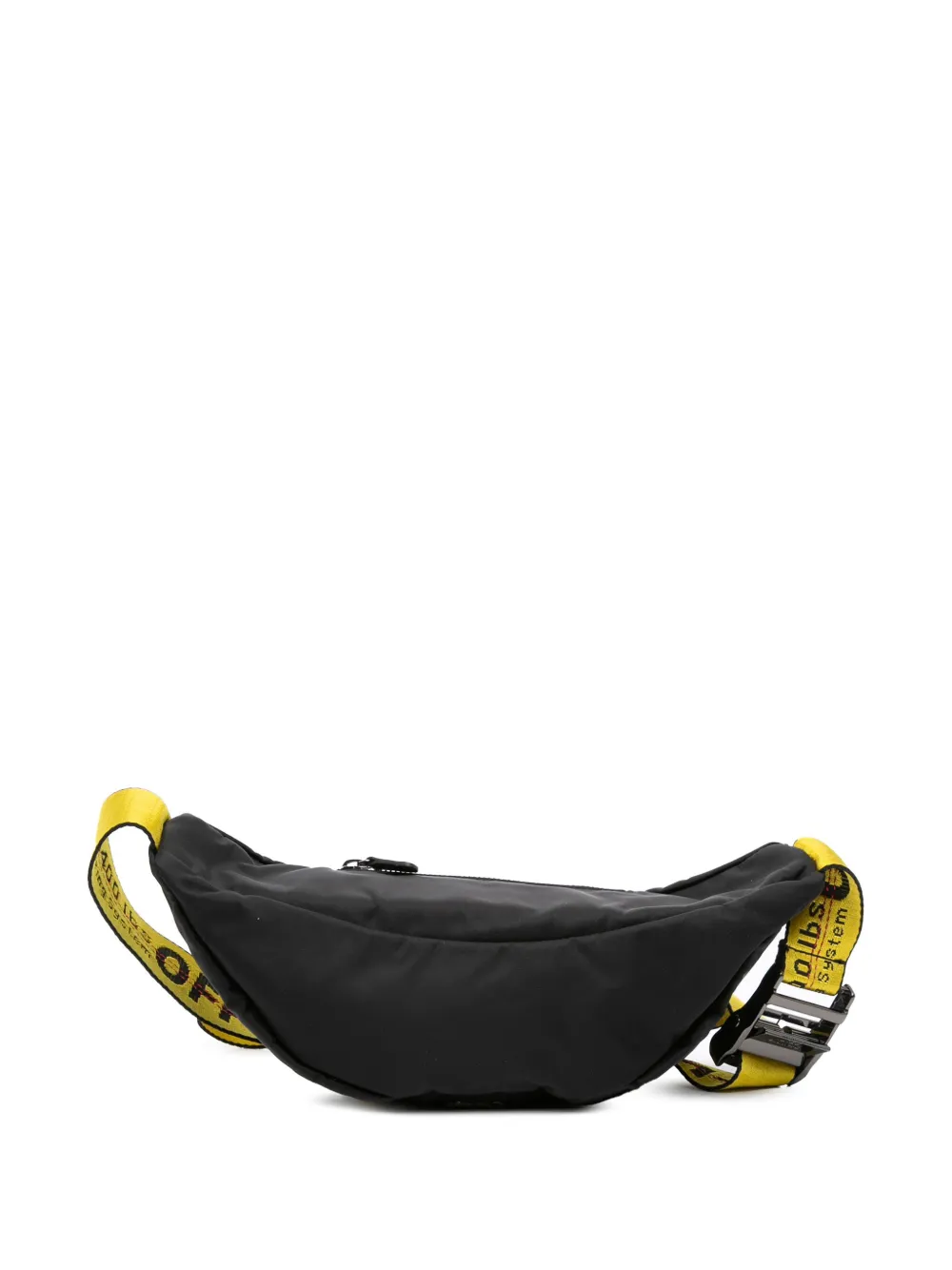 Pre-owned Off-white 2013-2025 Nylon Basic Belt Bag In Black