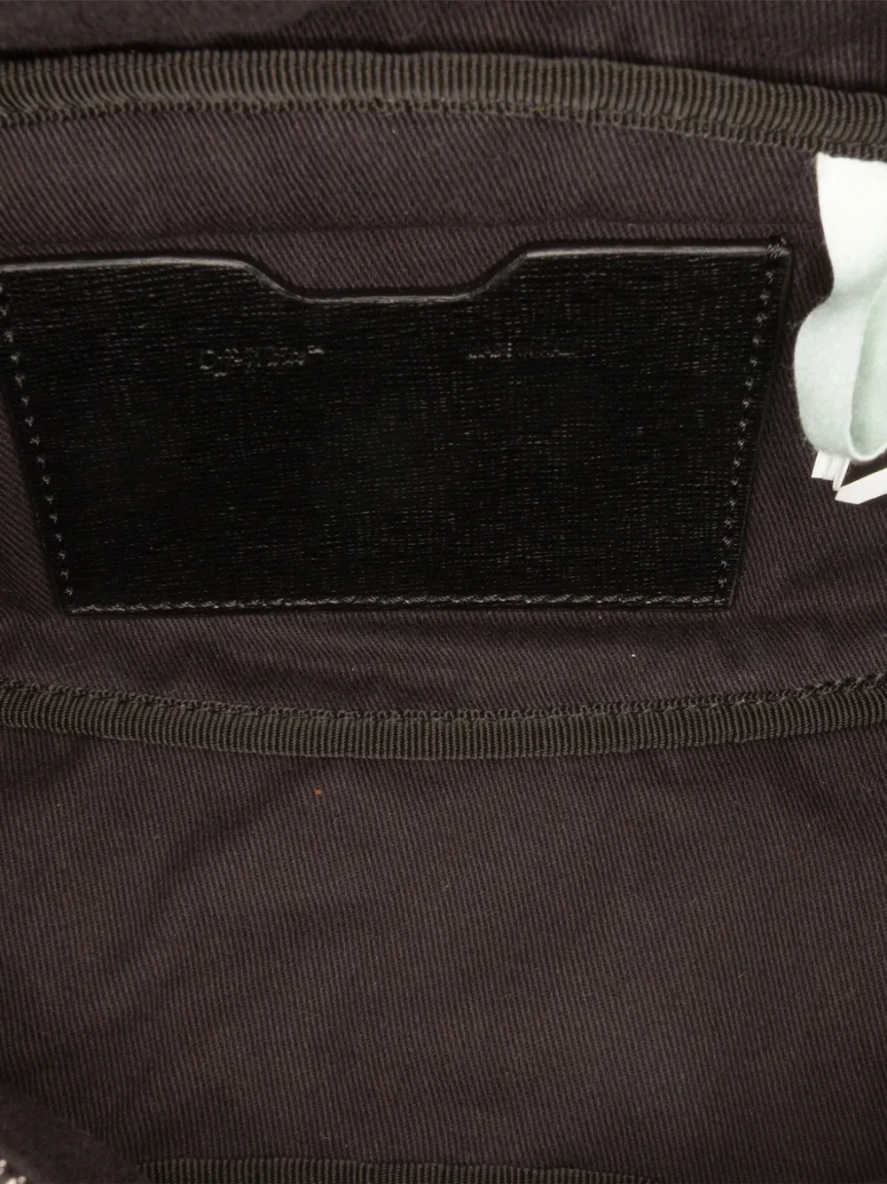 Pre-owned Off-white 2013-2025 Nylon Basic Belt Bag In Black