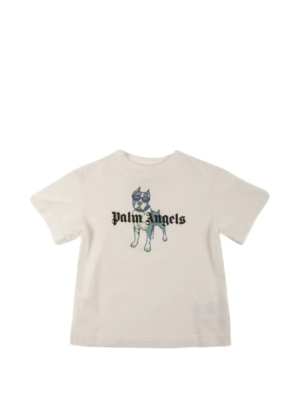 Palm Angels Kids dog-print T-shirt - Toni neutri