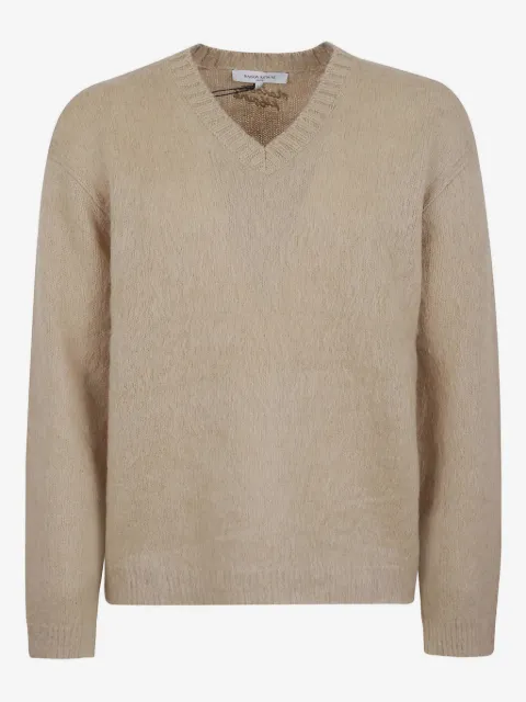 Maison Kitsuné Maglione con scollo a V in lana