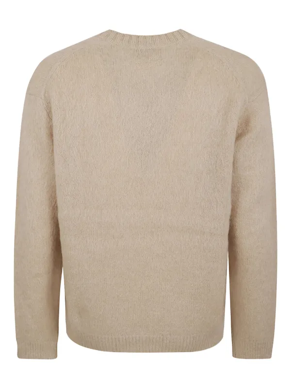 MAISON KITSUNÉ Vネックニットセーター S Maison Kitsuné Vネック セーター | ニュートラル | FARFETCH JP