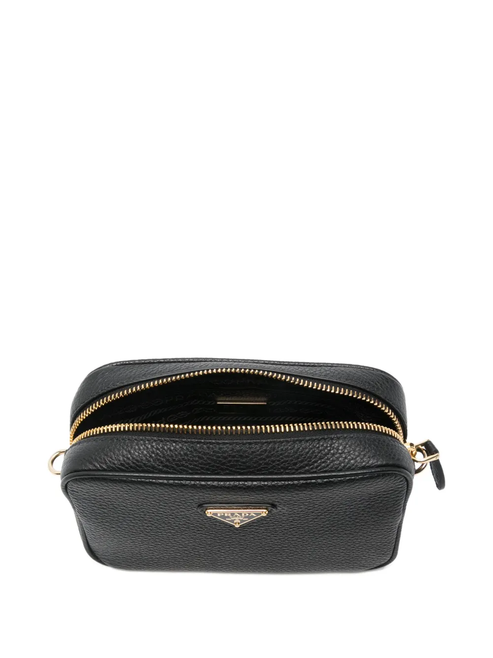 Prada Crossbodytas met triangle-logo Zwart