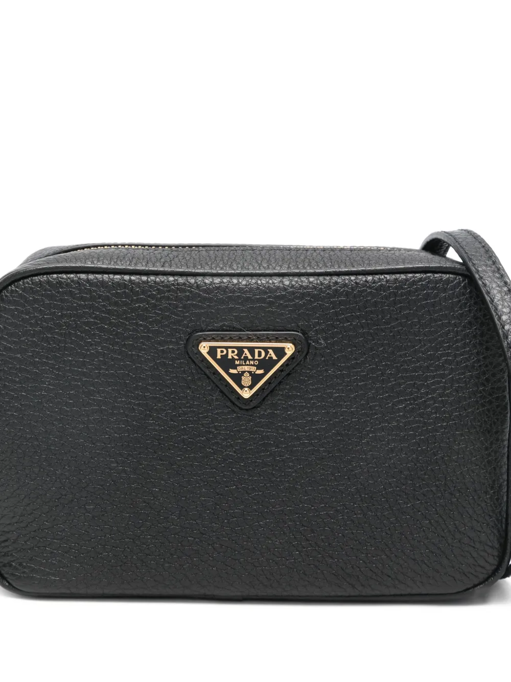 Prada Crossbodytas met triangle-logo Zwart
