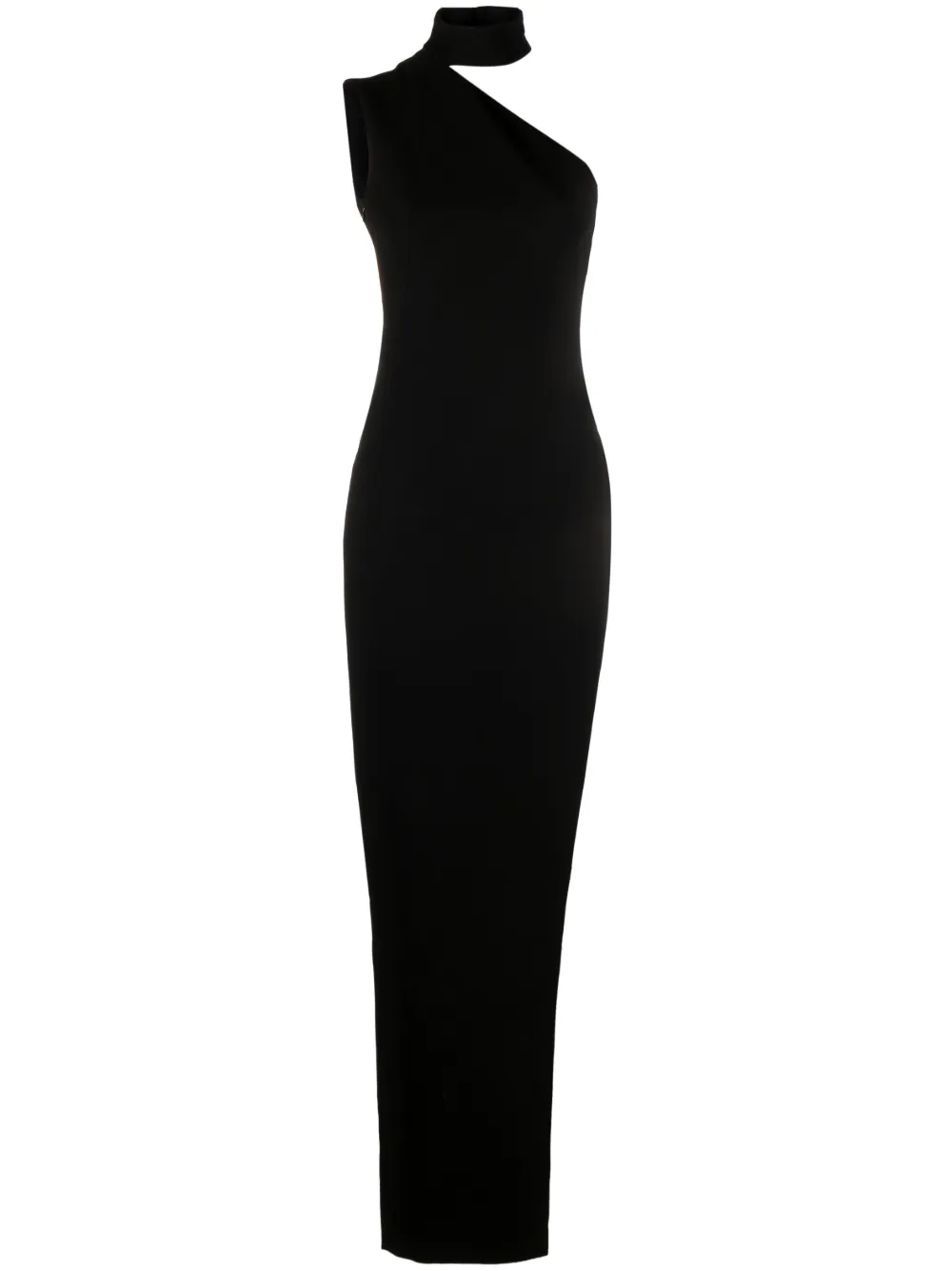 Monot Asymmetrisches Maxikleid In Black
