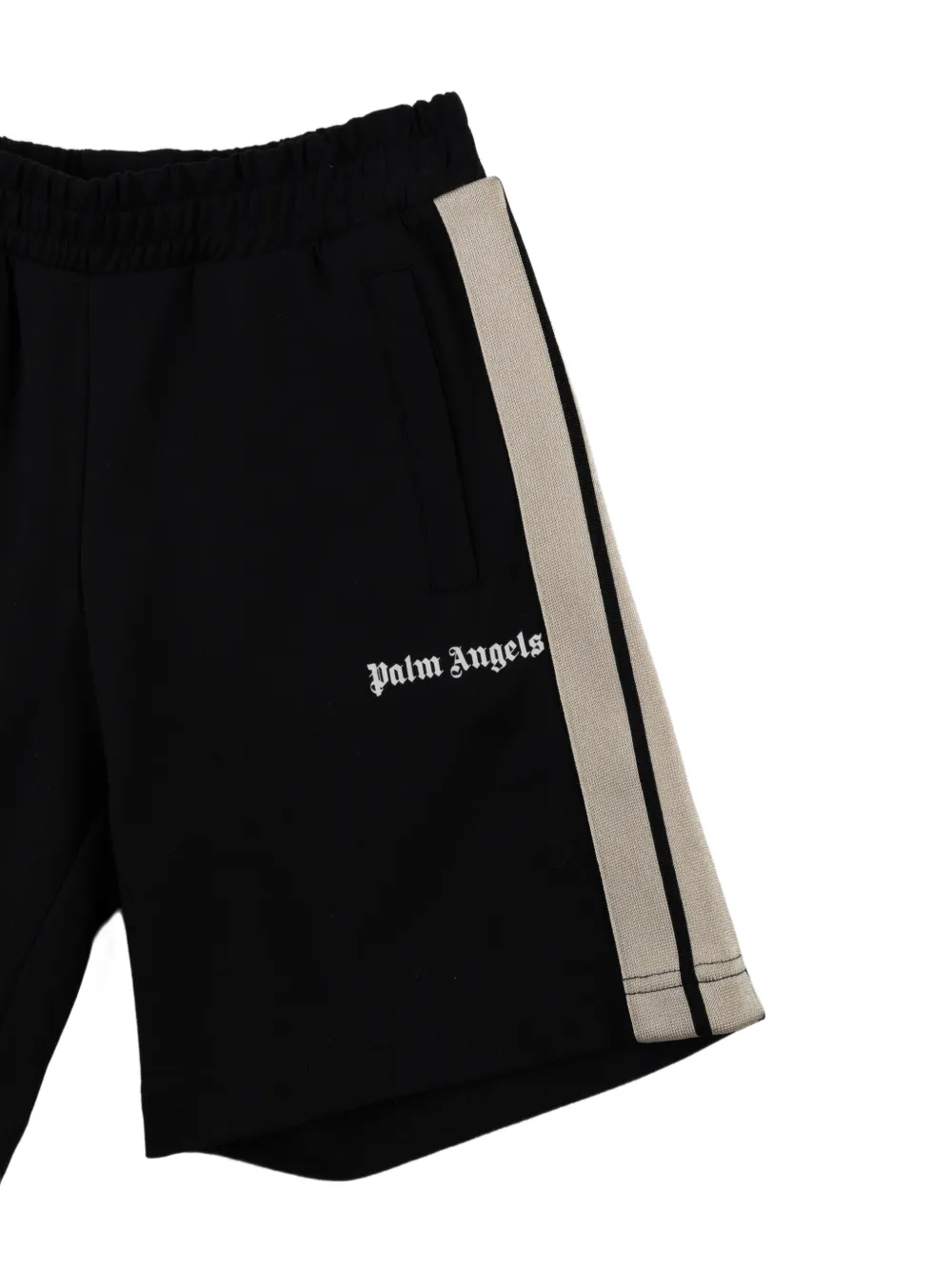 Palm Angels Kids Shorts met zijstreep Zwart