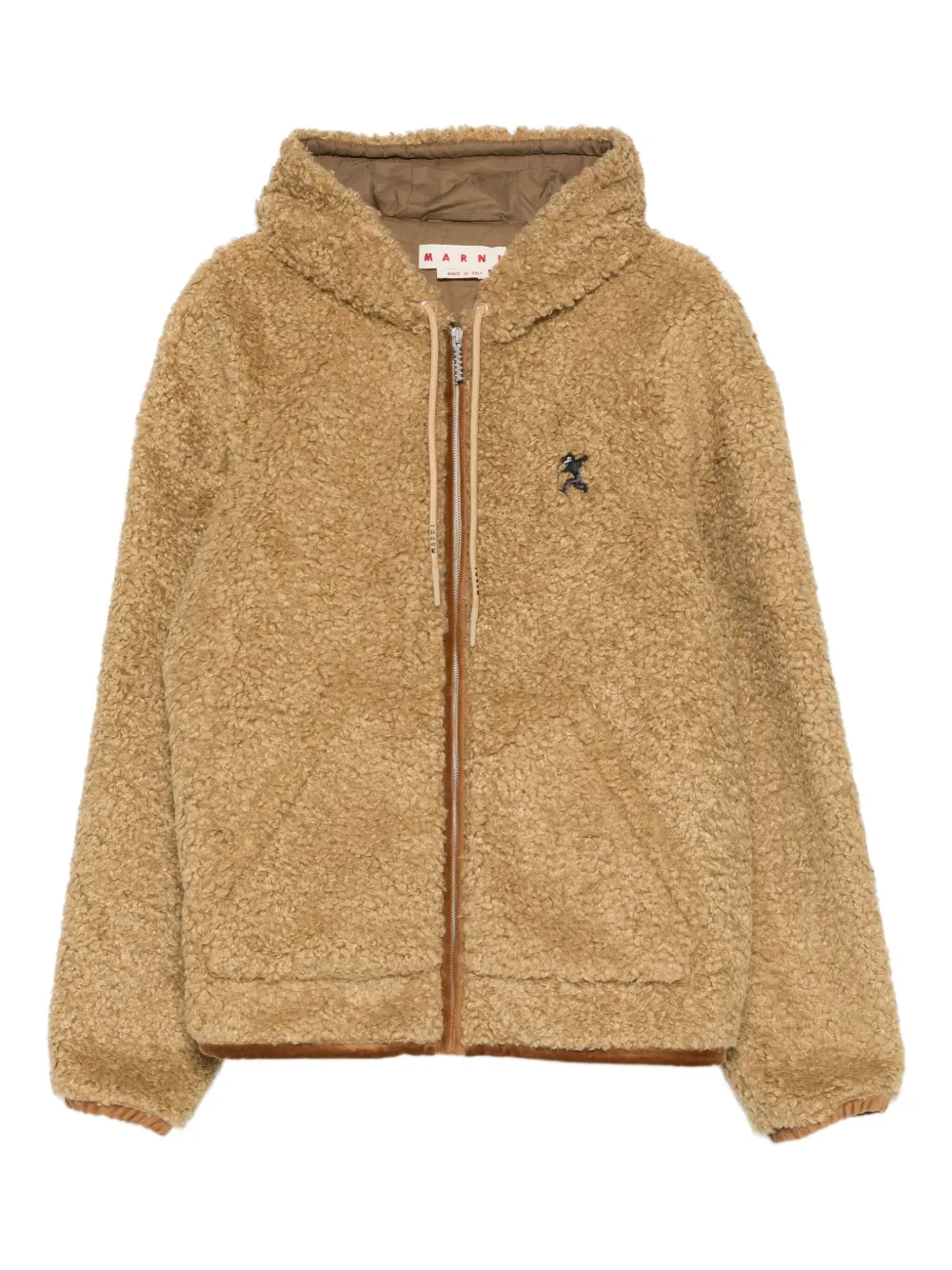 Marni hooded zip-up jacket | Neutrals | Image 1