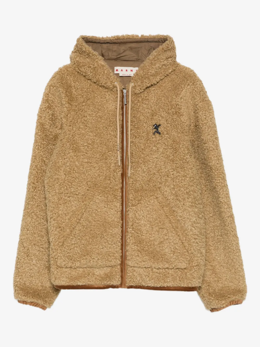 Marni hooded zip-up jacket | Neutrals | Image 1