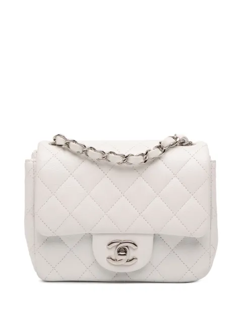 CHANEL Pre-Owned 2013-2014 Mini Square Classic Caviar Single Flap crossbody bag
