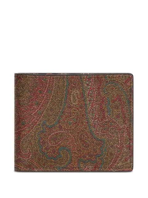 ETRO cartera con motivo de cachemira en jacquard