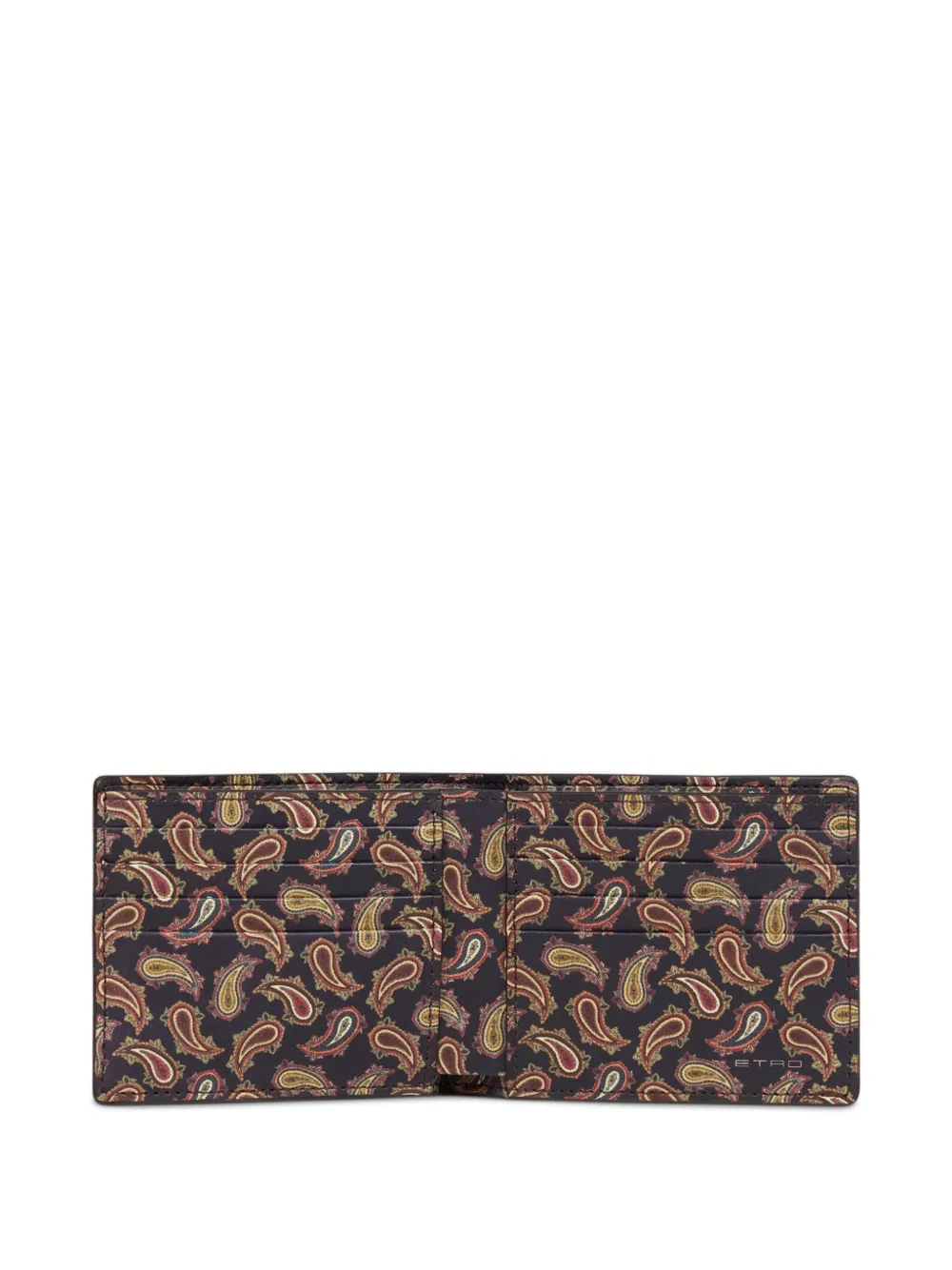 ETRO Portemonnee met paisley-print Bruin