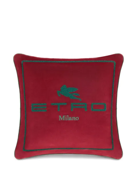 ETRO HOME embroidered-logo cushion (45cm x 45cm)