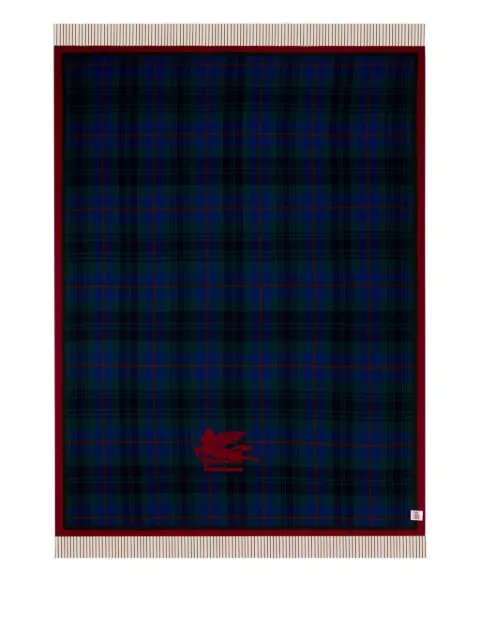 ETRO HOME jacquard tartan blanket (140cm x 180cm)