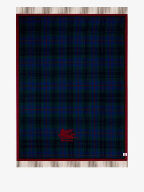 ETRO HOME jacquard tartan blanket (140cm x 180cm)
