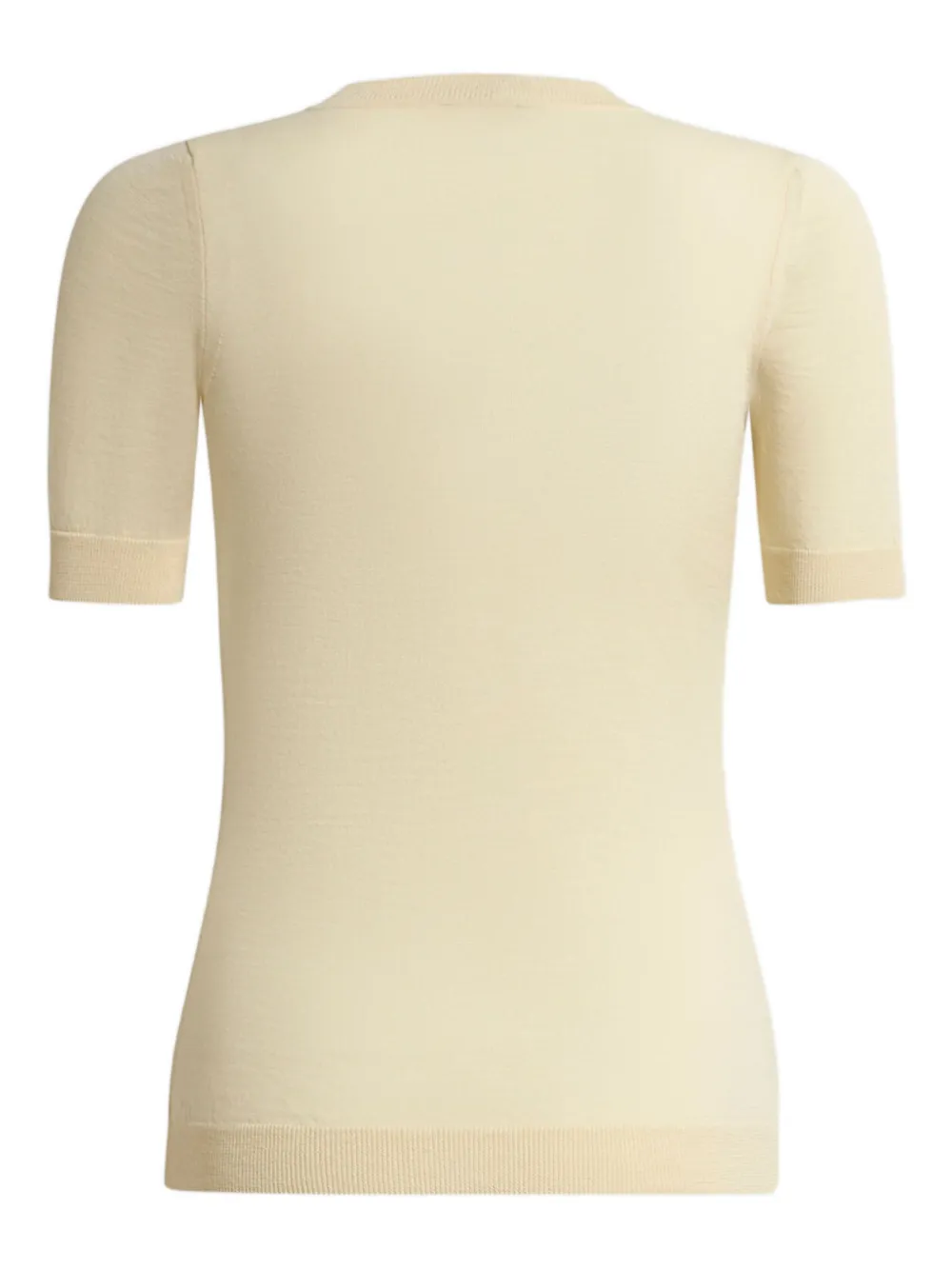 Etro Jacquard Crew-neck T-shirt In Neutral