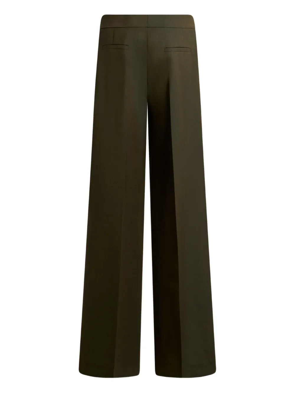 ETRO pressed-crease palazzo trousers - Groen