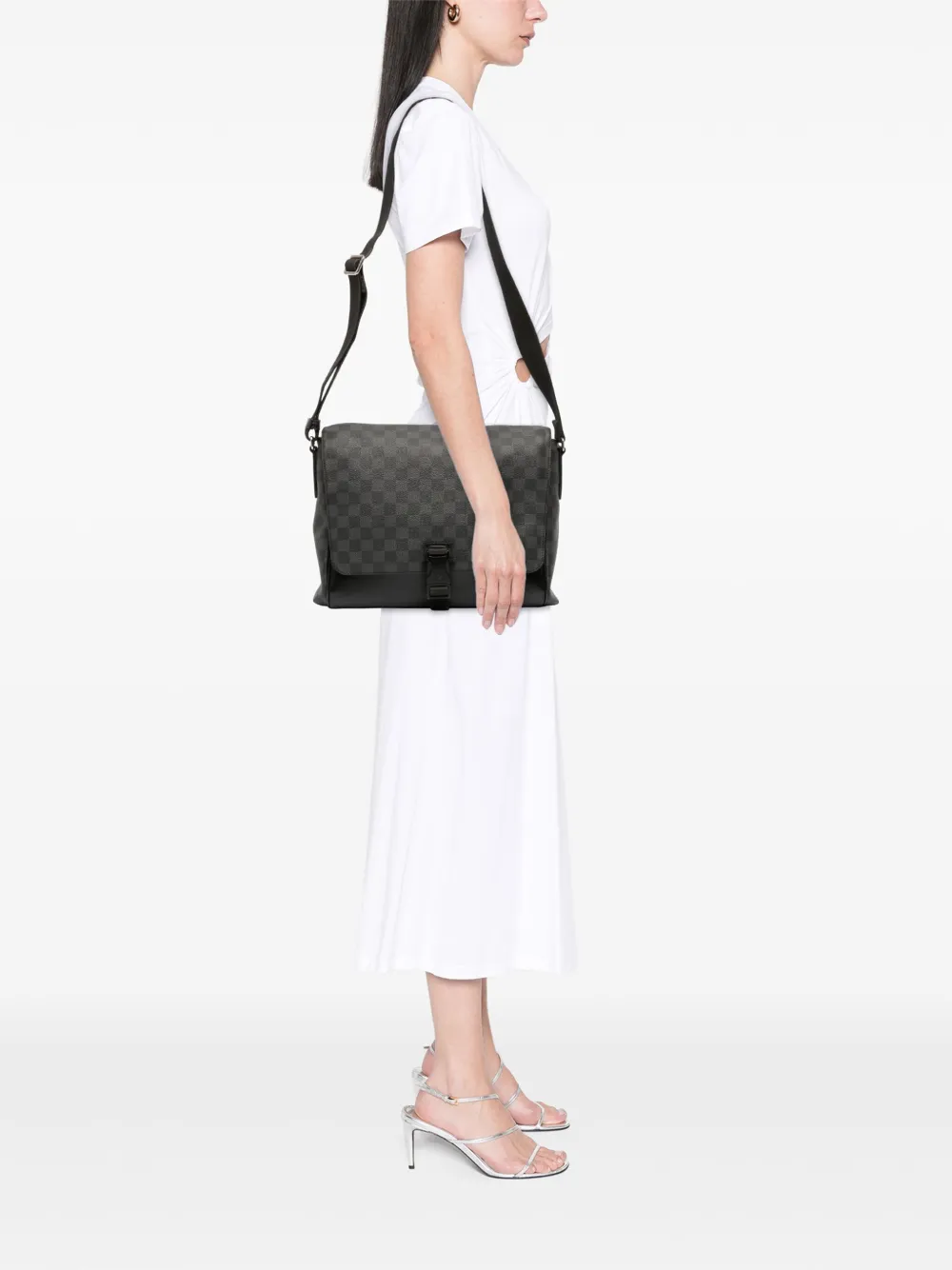 Louis Vuitton Pre-Owned Borsa a tracolla Skyline MM in tela Damier Graphite 2014 | Pre-owned | Image 2