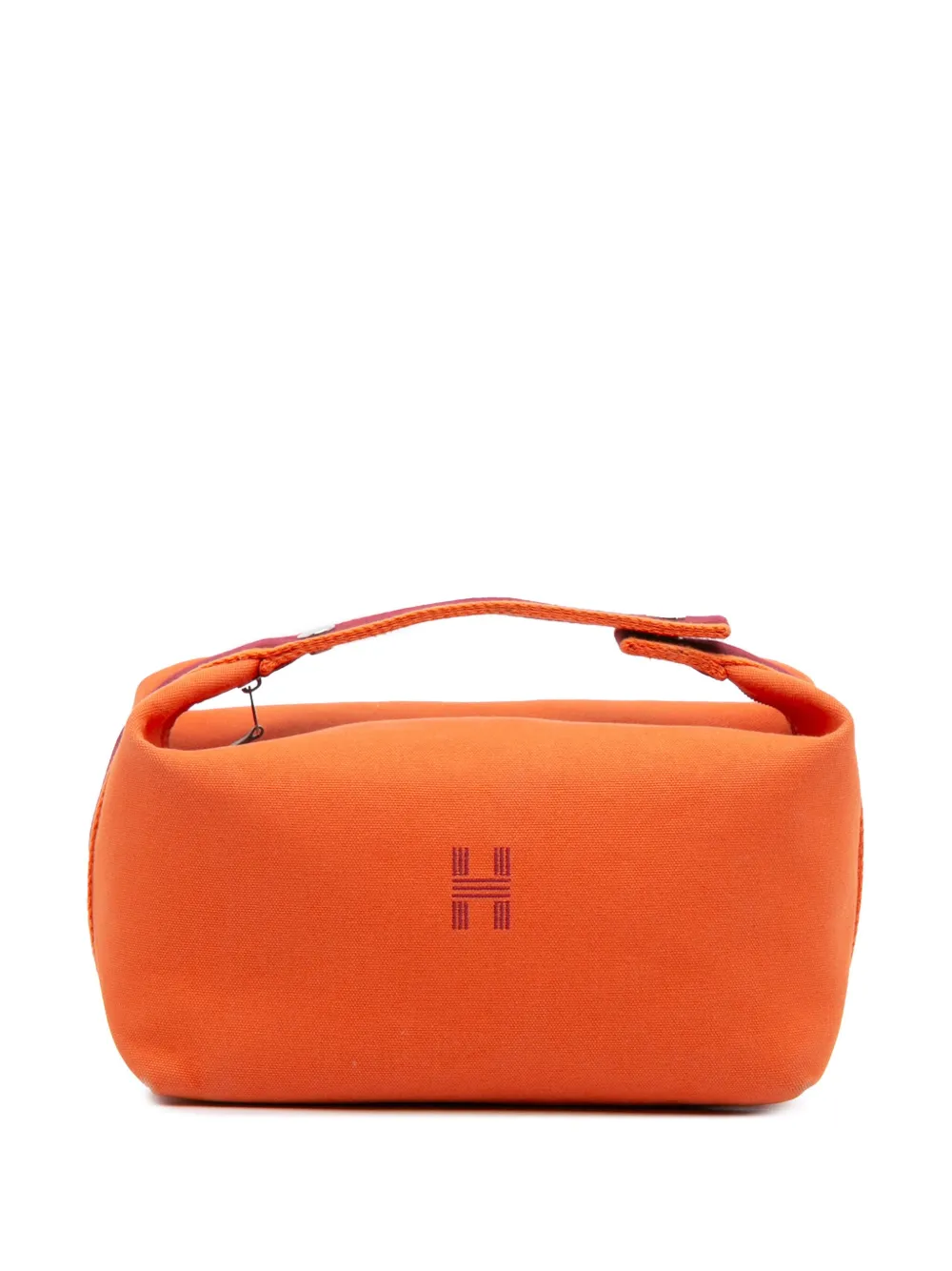 Hermès Pre-Owned 2020-2025 Large Canvas Bride A Brac Case vanity bag | Red | Image 1