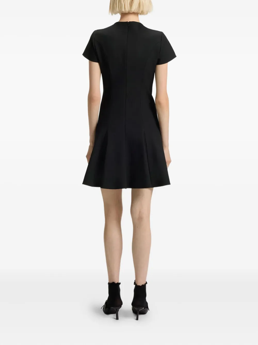 Hugo Boss Bow-detail Mini Dress In Black