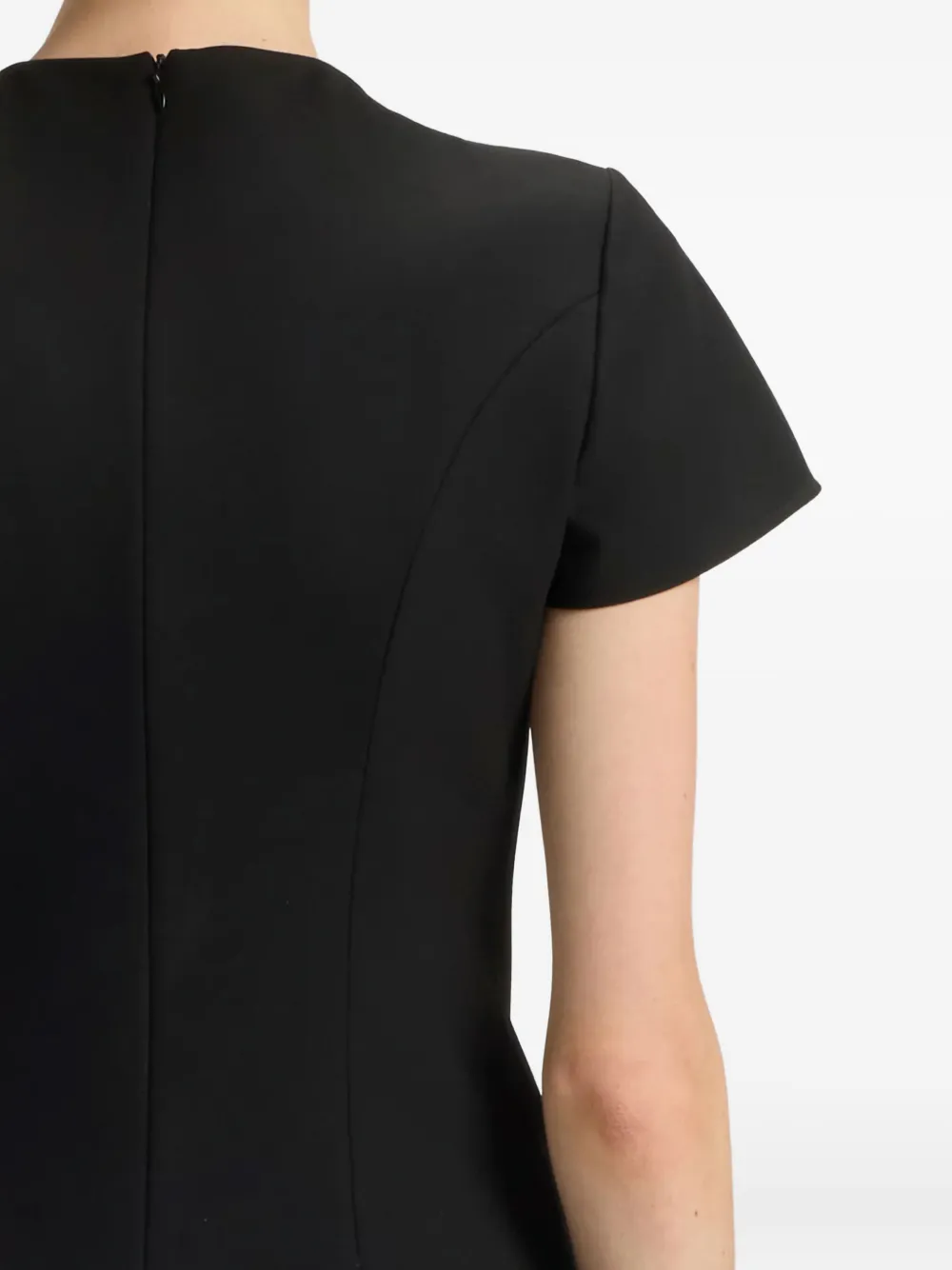 Hugo Boss Bow-detail Mini Dress In Black