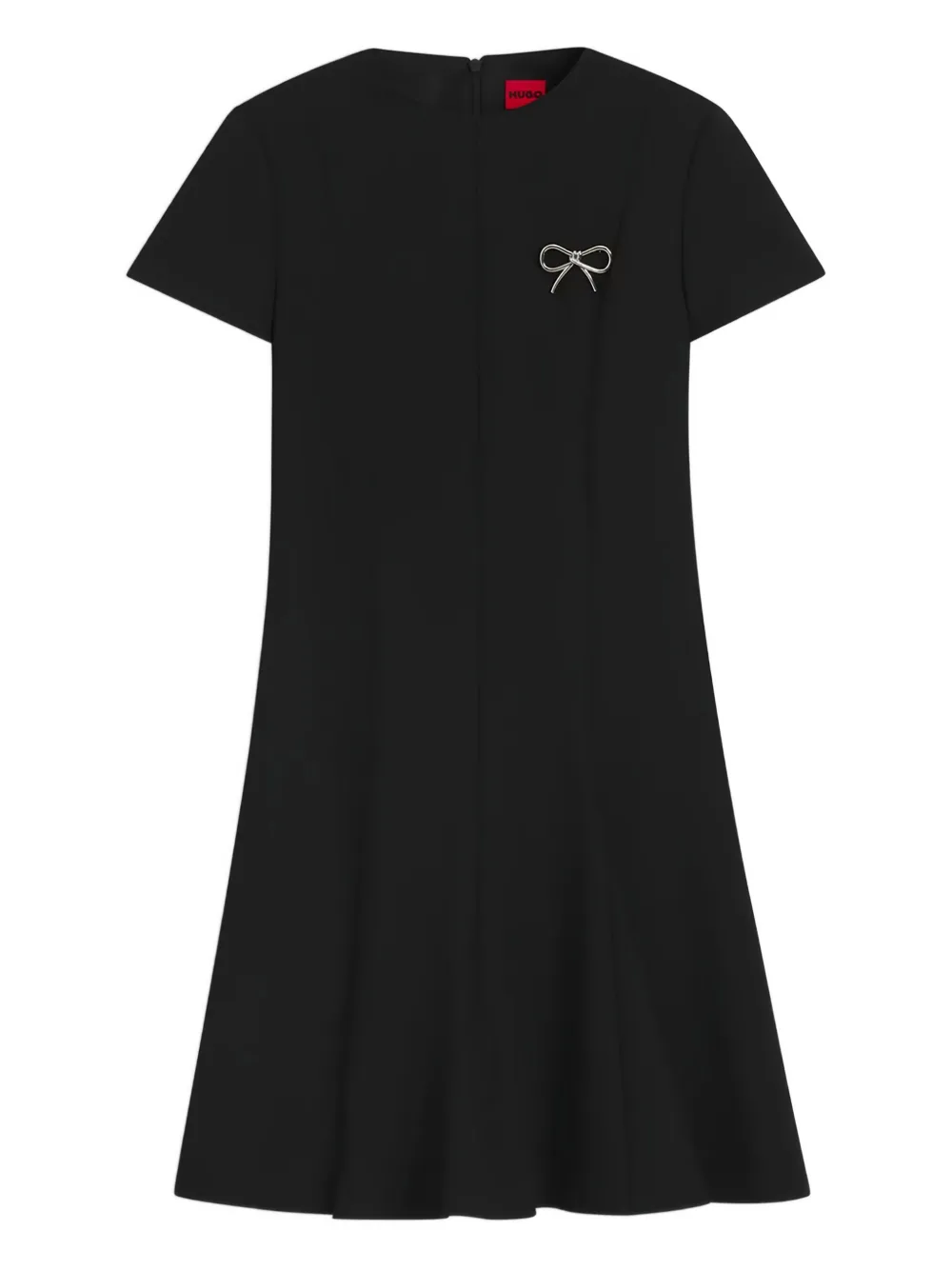 HUGO bow-detail mini dress | Black | Image 1