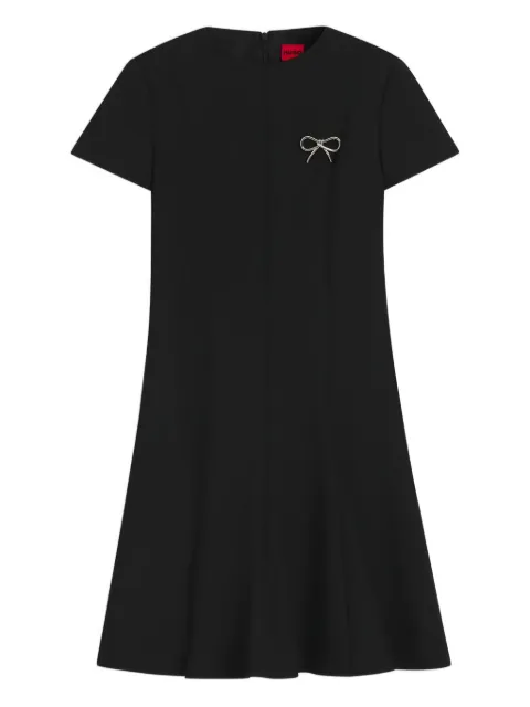 HUGO bow-detail mini dress