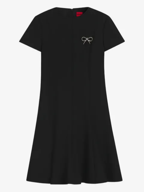 HUGO bow-detail mini dress