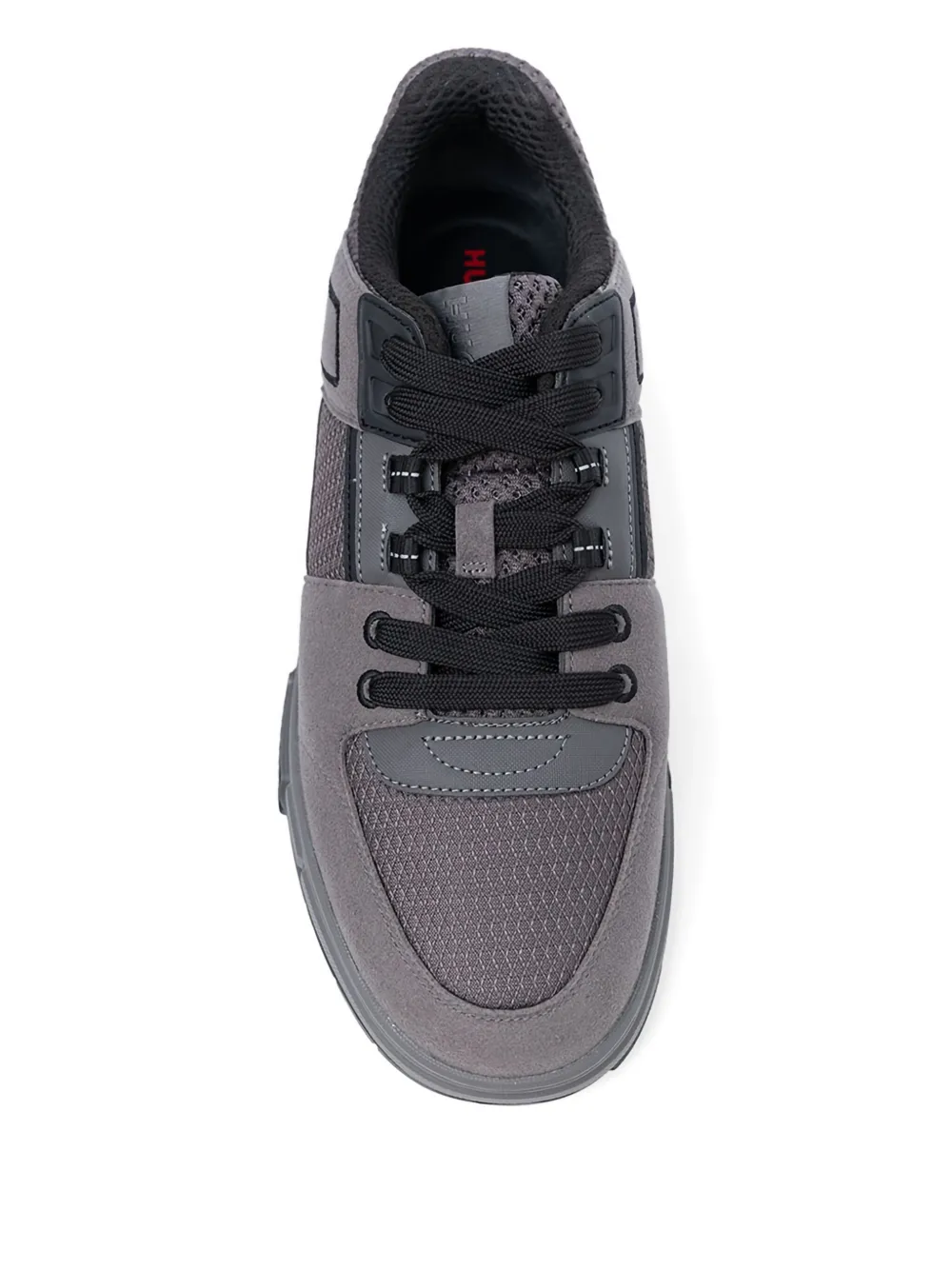 Hugo Boss Panelled Sneakers In Gray
