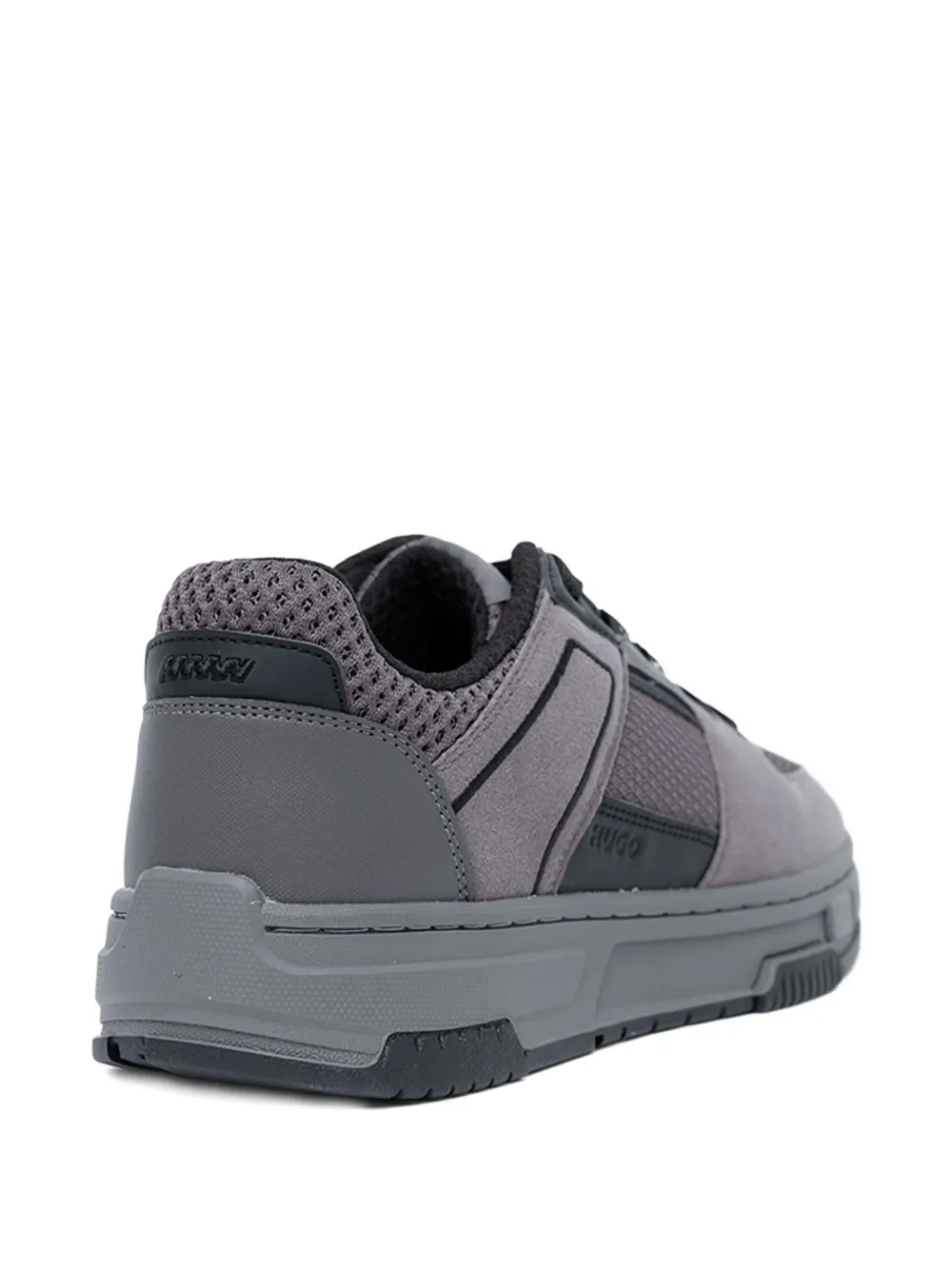 Hugo Boss Panelled Sneakers In Gray