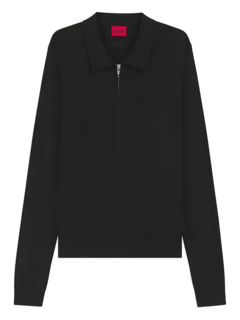 HUGO polo-collar shirt jacket
