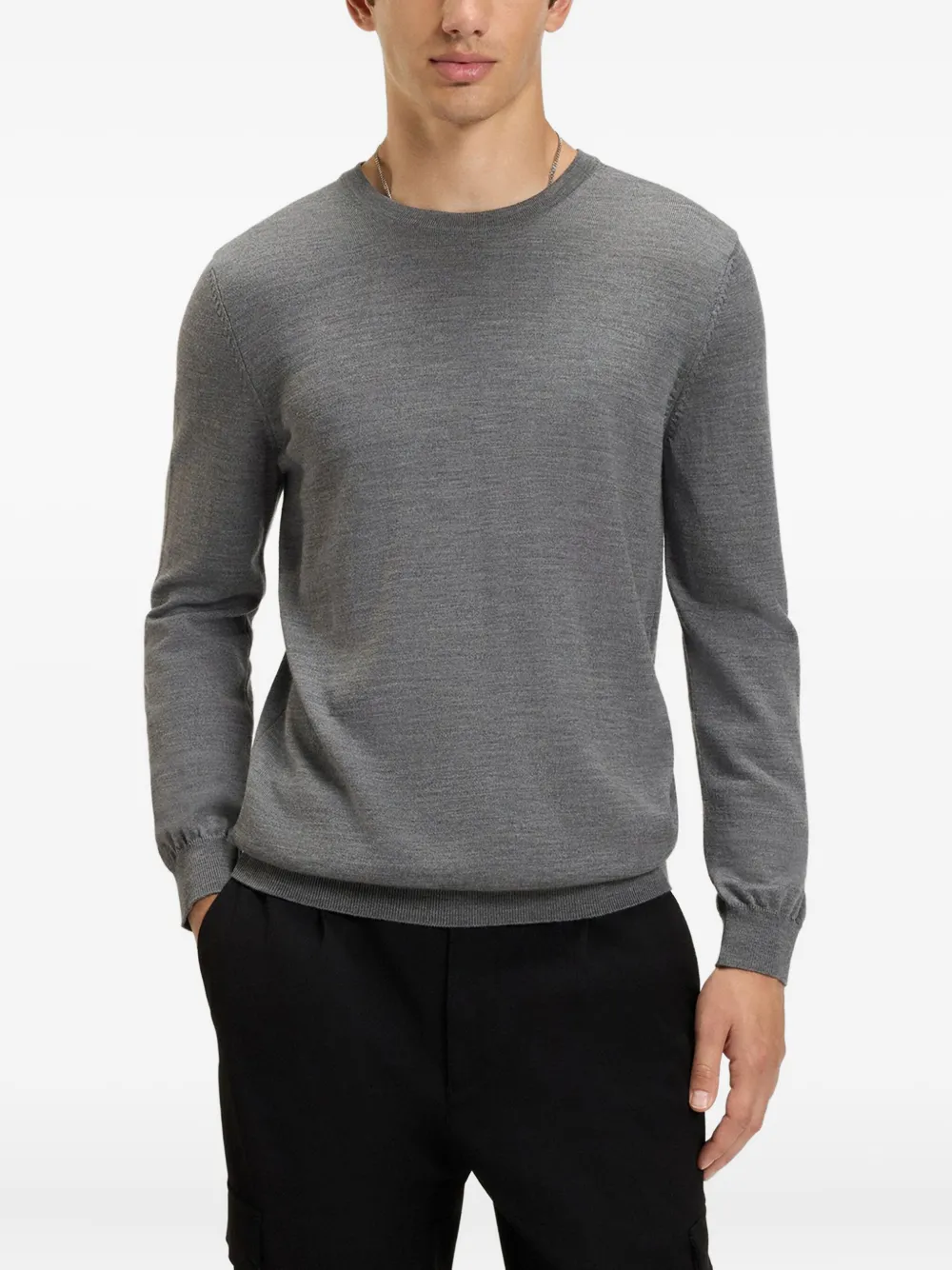 Hugo Boss Long-sleeve Sneakers In Gray