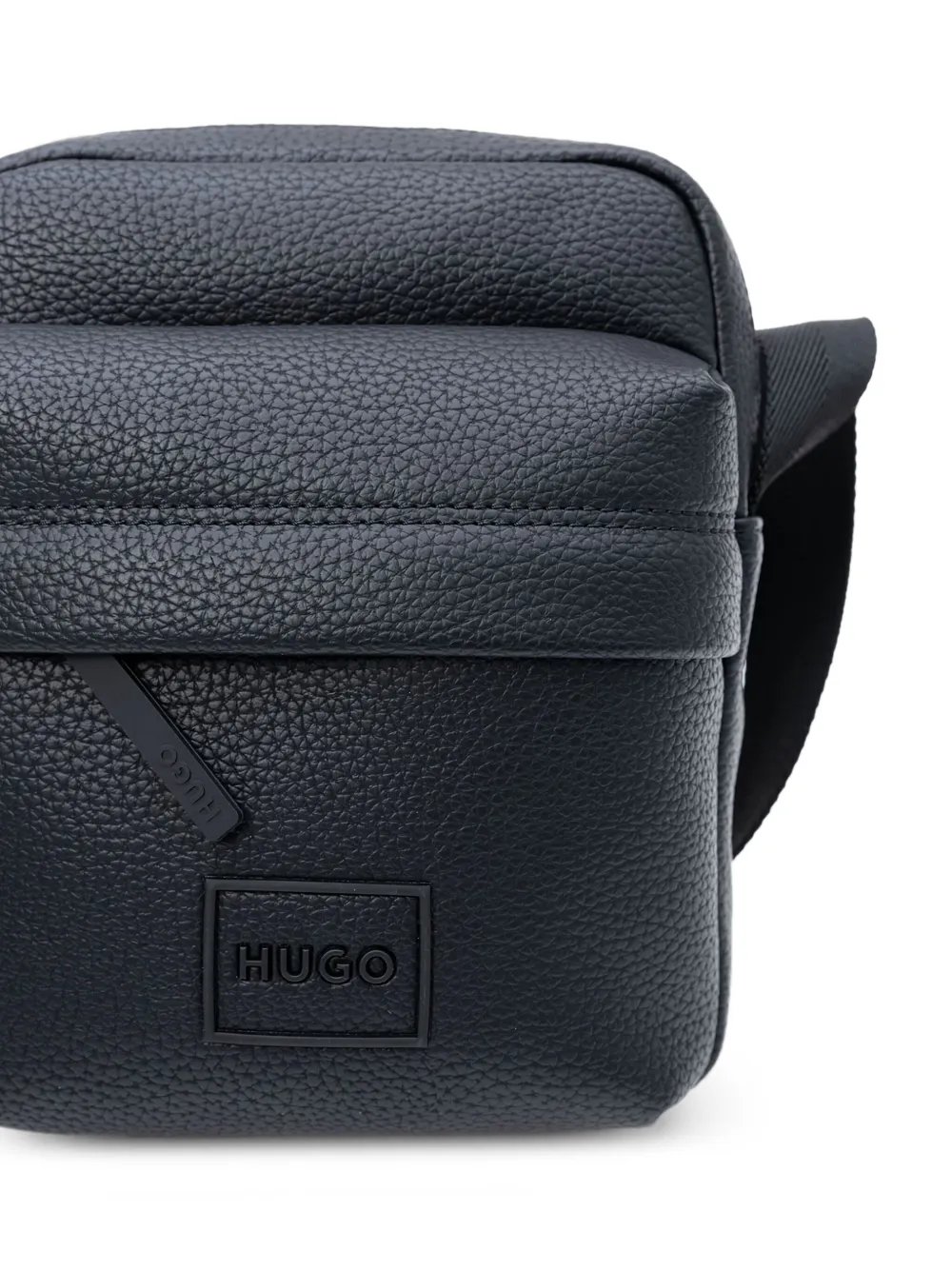 HUGO Getextureerde messengertas Zwart