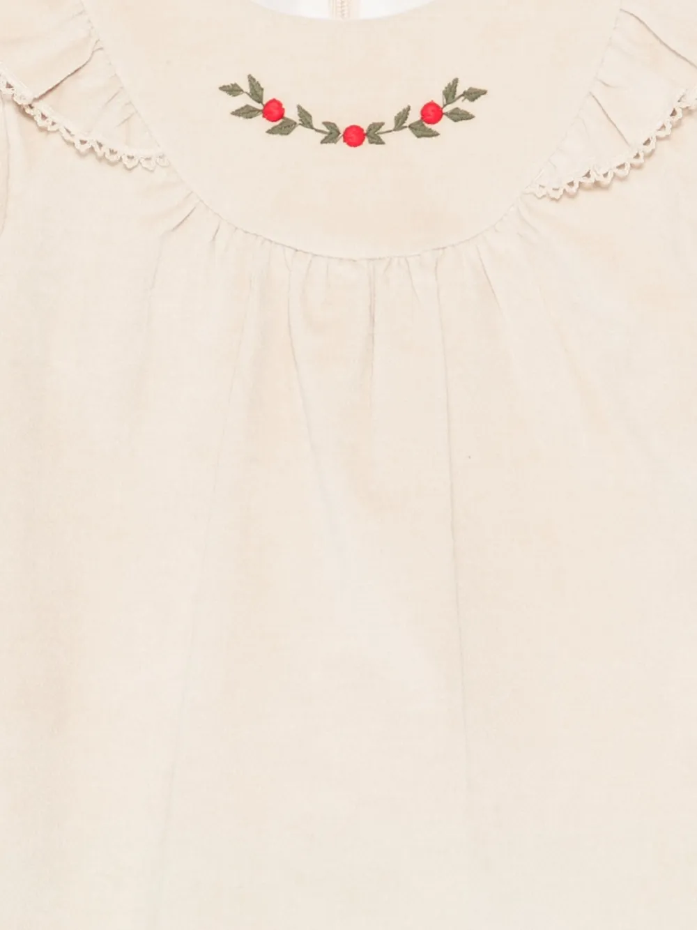 Paz Rodriguez Fluwelen jurk Beige