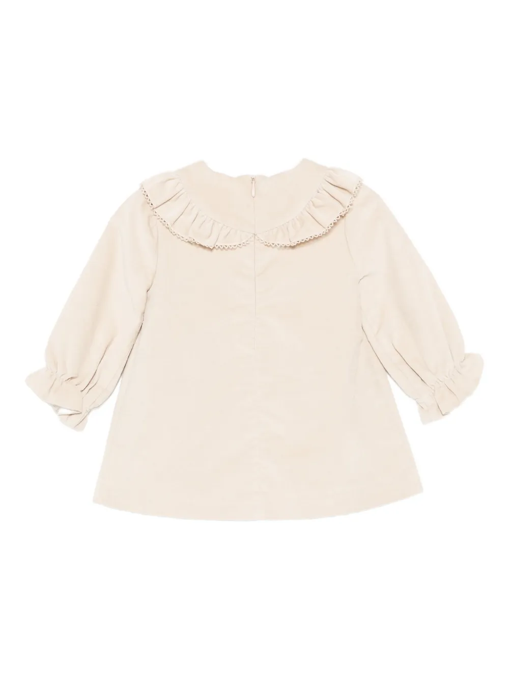 Paz Rodriguez velvet dress - Beige