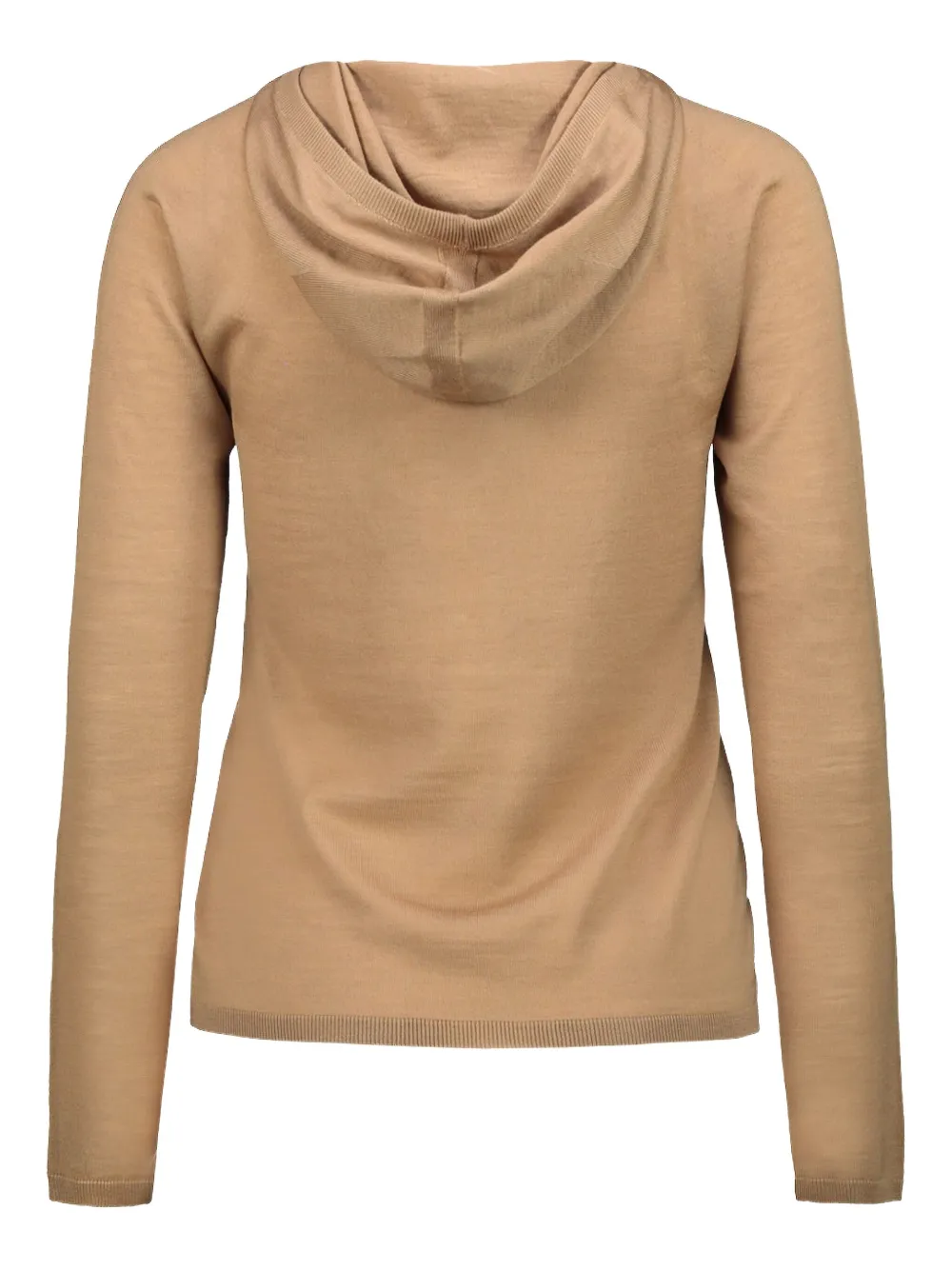 Courrèges Logo-embroidered Wool Hoodie In Neutral