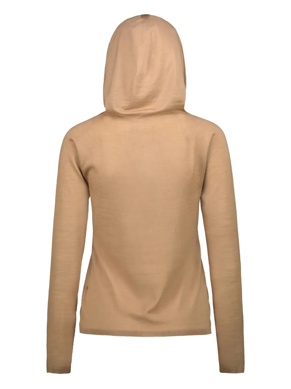 Courrèges Logo-embroidered Wool Hoodie In Neutral