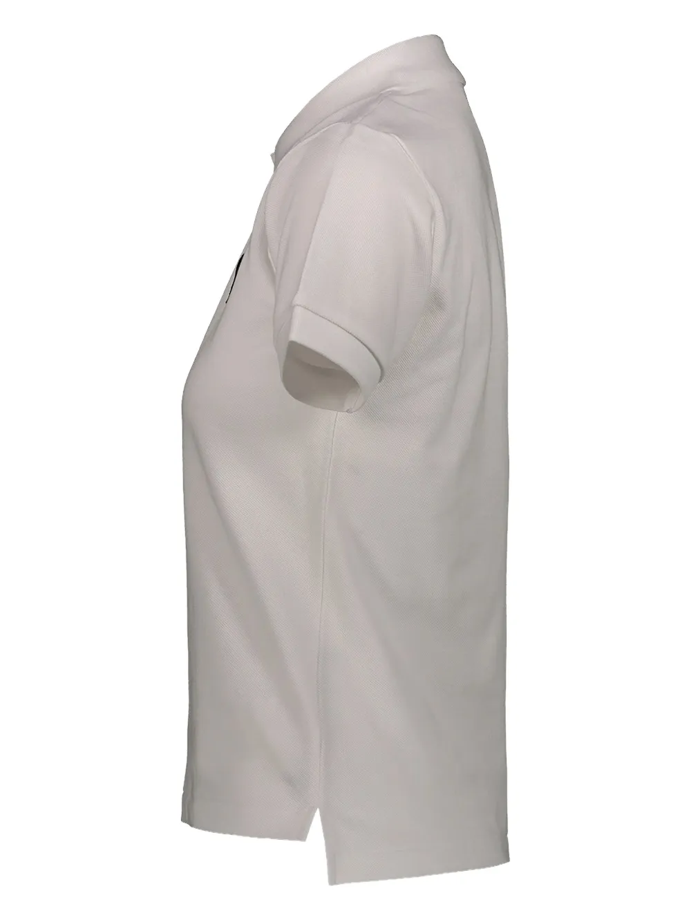 Comme Des Garçons Play Embroidered-heart Cotton Polo In White
