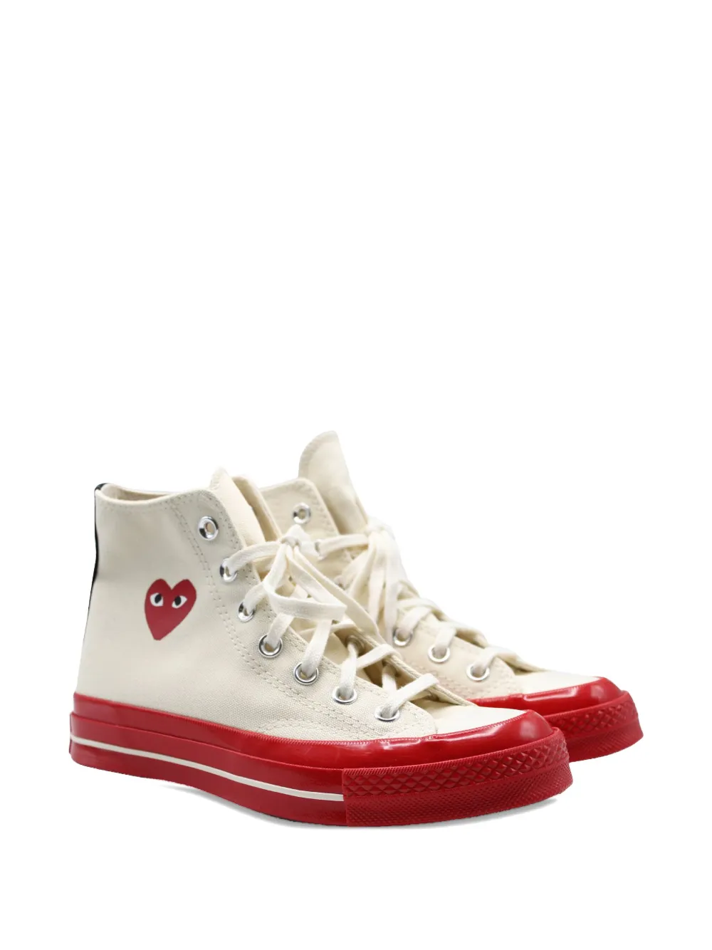 Comme Des Garçons Play X Converse Chuck 70 Sneakers In White