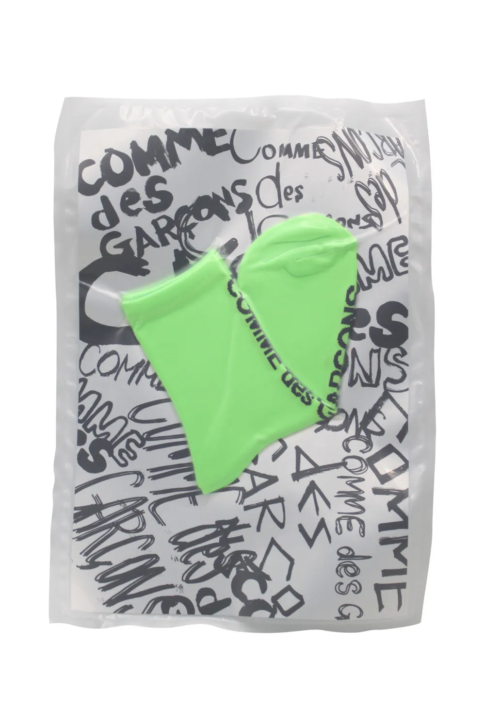 Comme Des Garçons Calzini con logo a intarsio - Verde