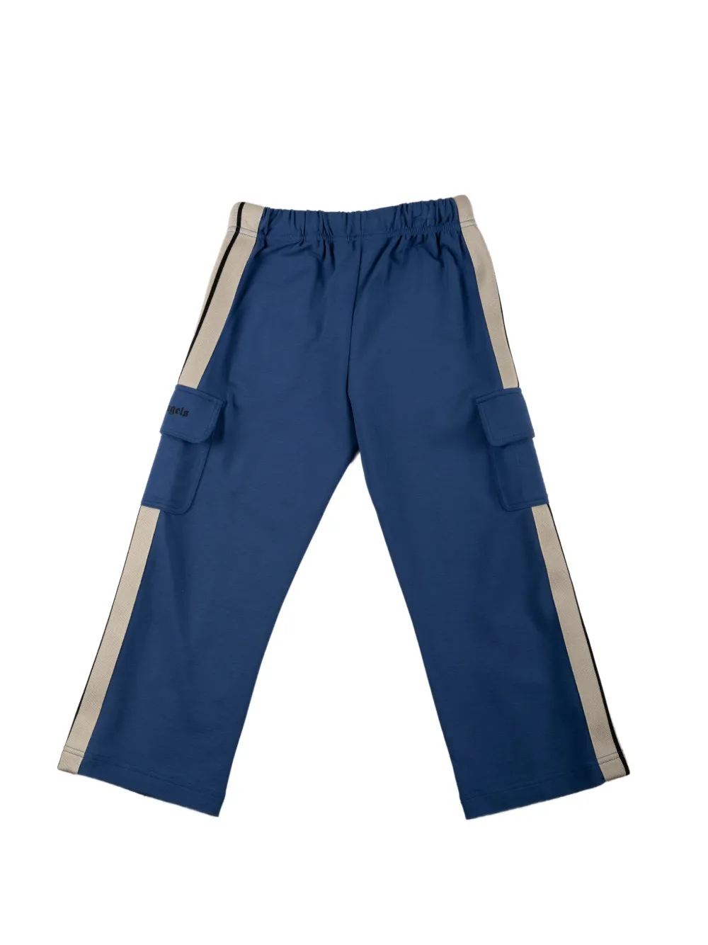 Palm Angels Kids Cargo broek met zijstreep Blauw