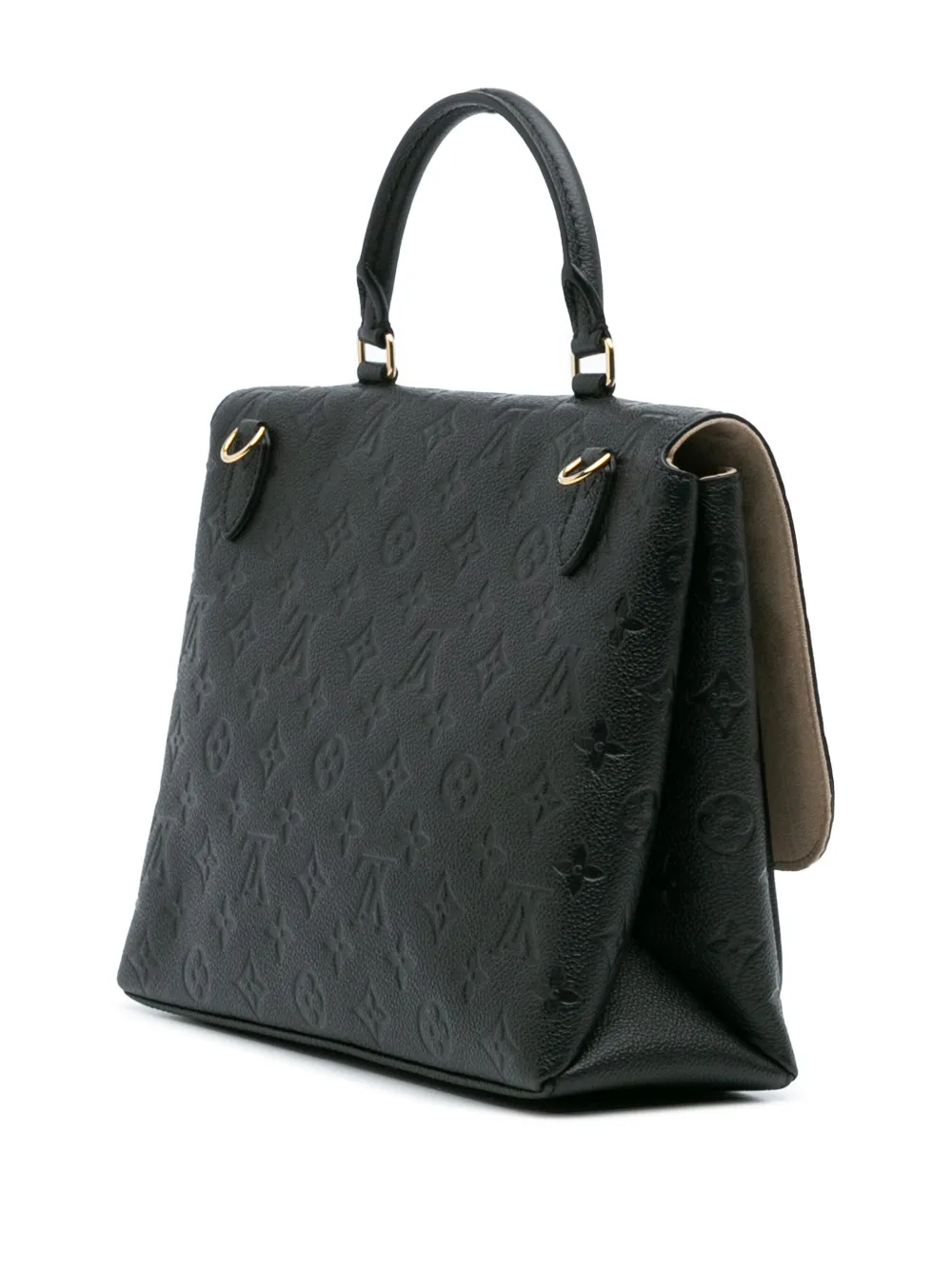 Pre-owned Louis Vuitton 2019 Monogram Empreinte Marignan Satchel In Black