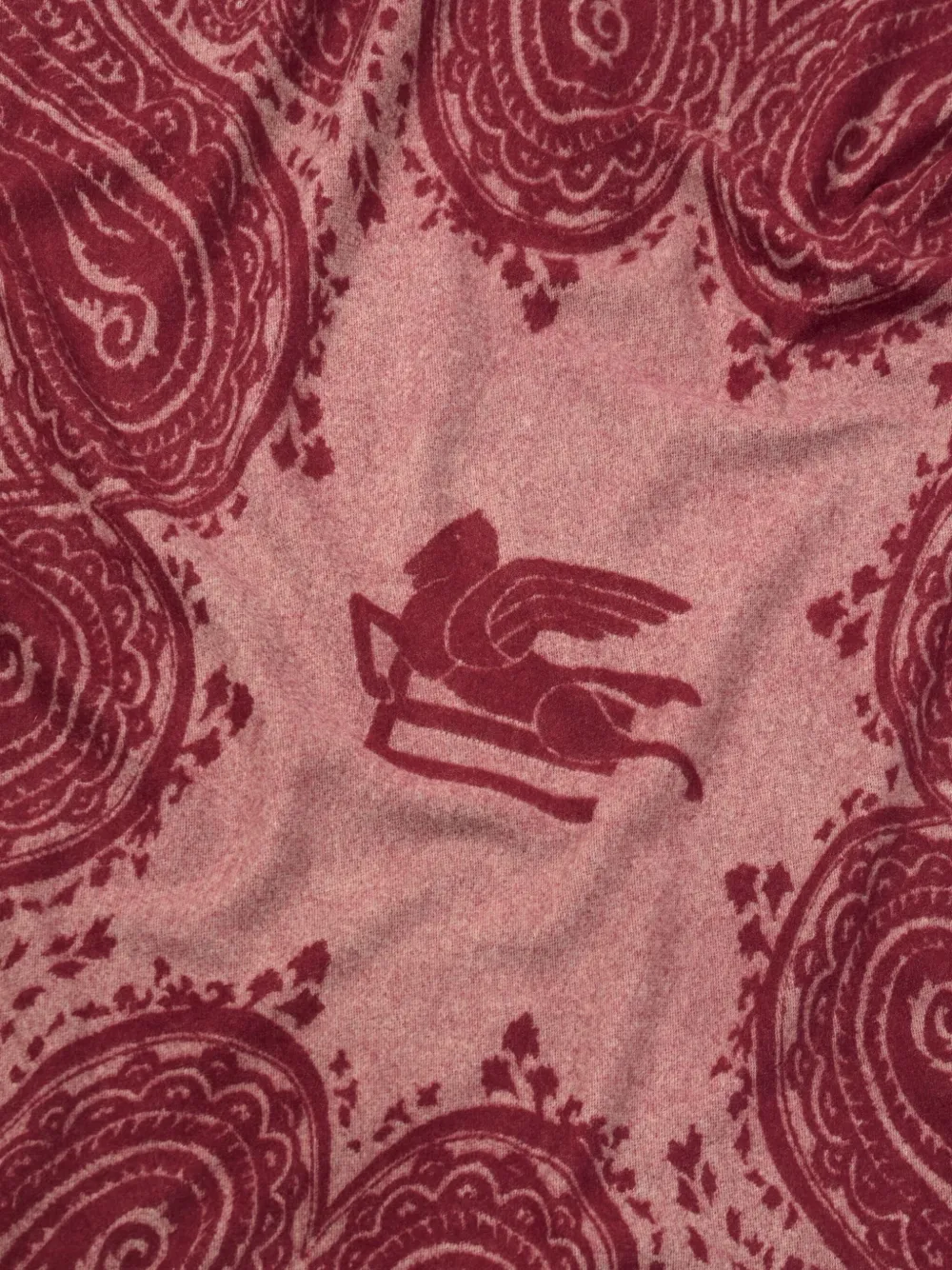  Etro Home Couverture à Motif Cachemire En Jacquard (140 Cm X 180 Cm) - Rouge 