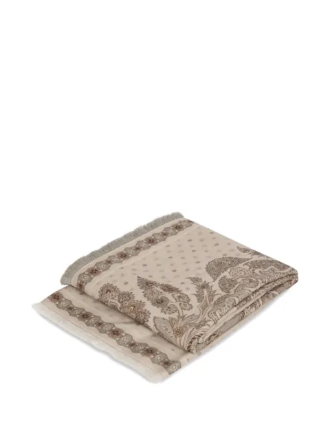 ETRO HOME placed-print wool blanket (140cm x 180cm)