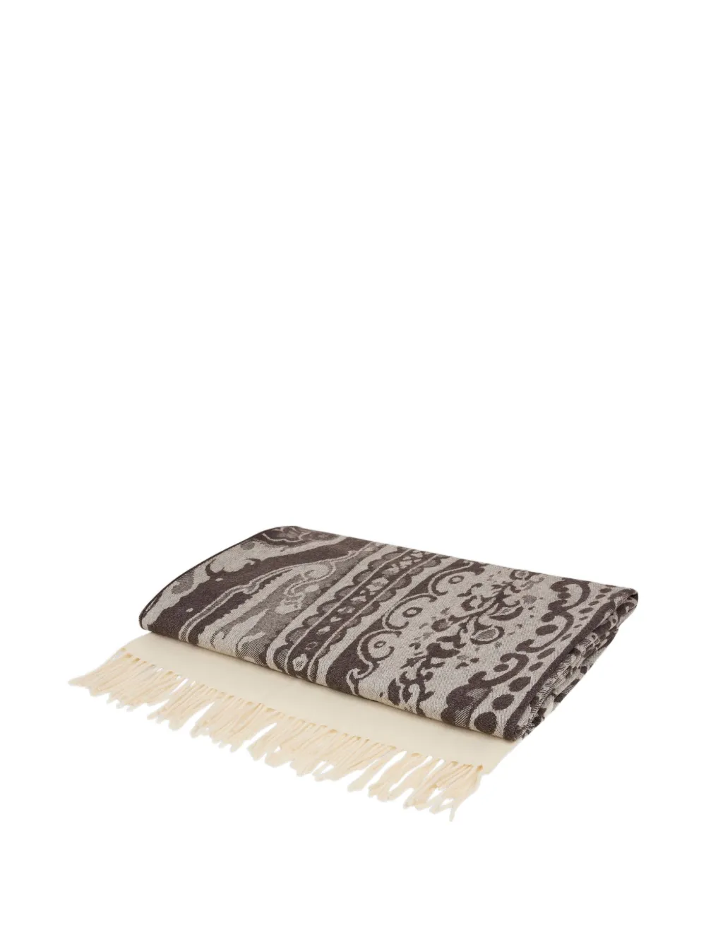ETRO HOME jacquard Paisley blanket (140cm x 180cm) | Grey | Image 1