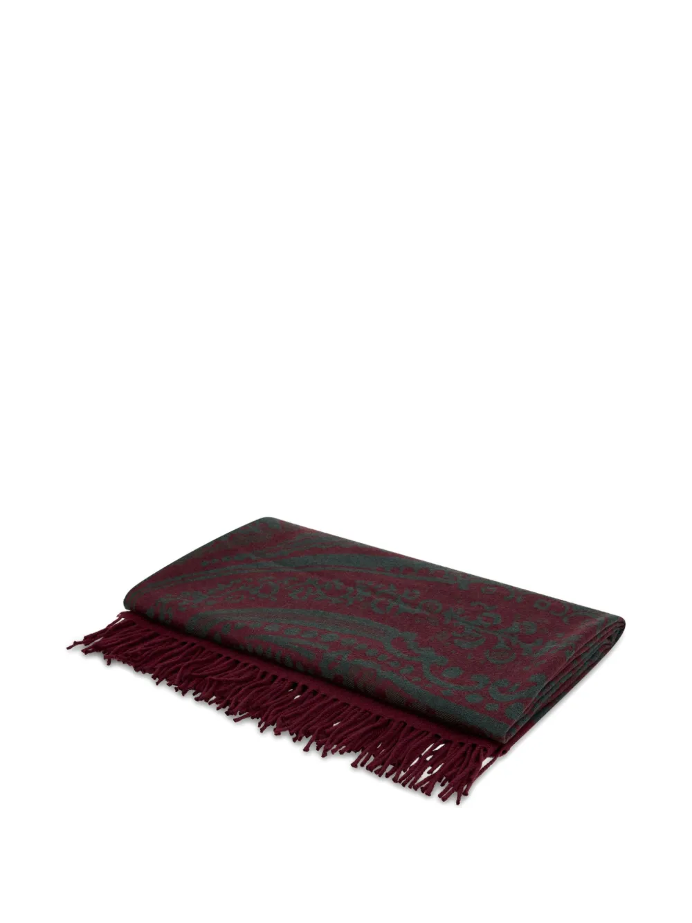ETRO HOME jacquard Paisley blanket (140cm x 180cm) | Red | Image 1